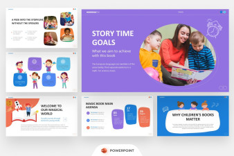 Children Book RR PowerPoint Template